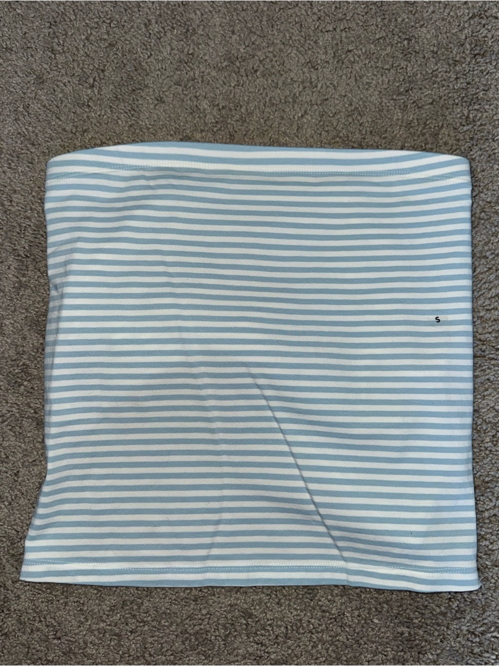 American Eagle Striped Blue and White Tube Top